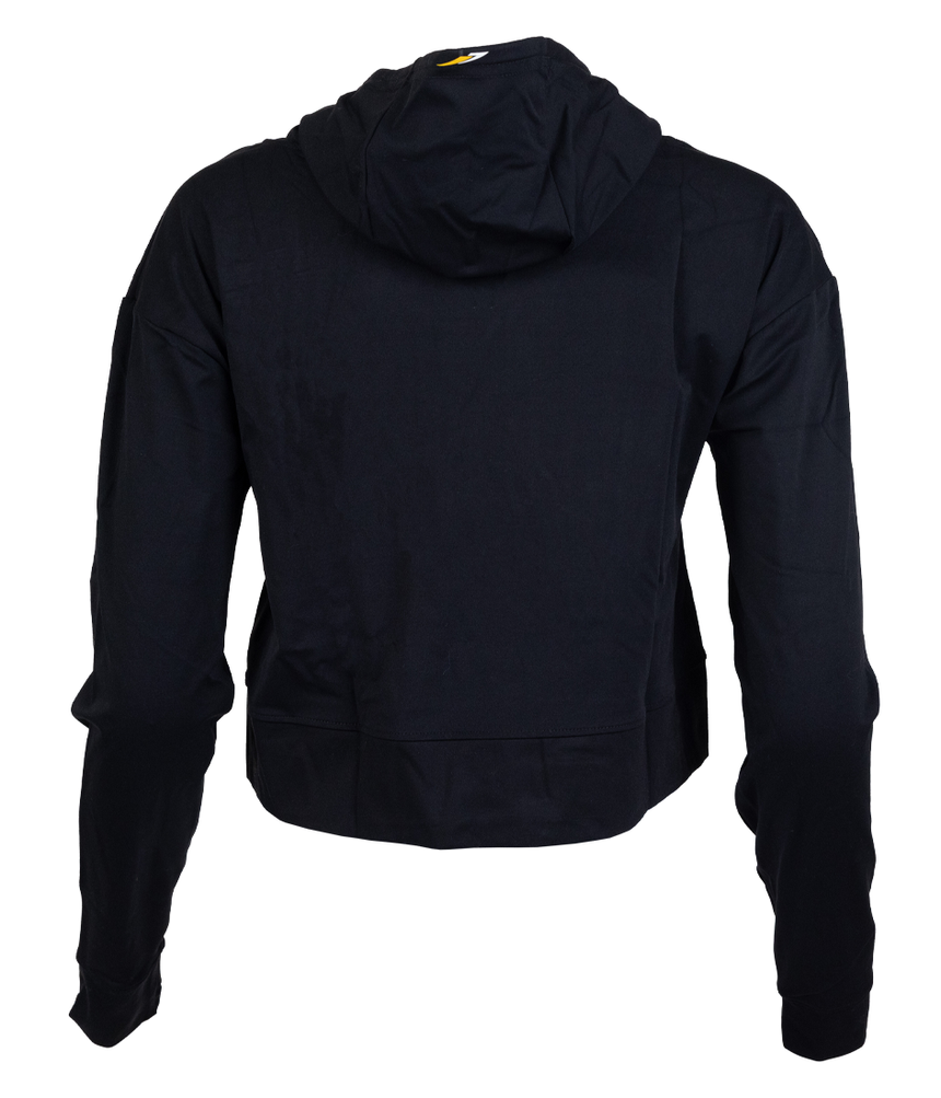 Black cowl neck hoodie women's sale